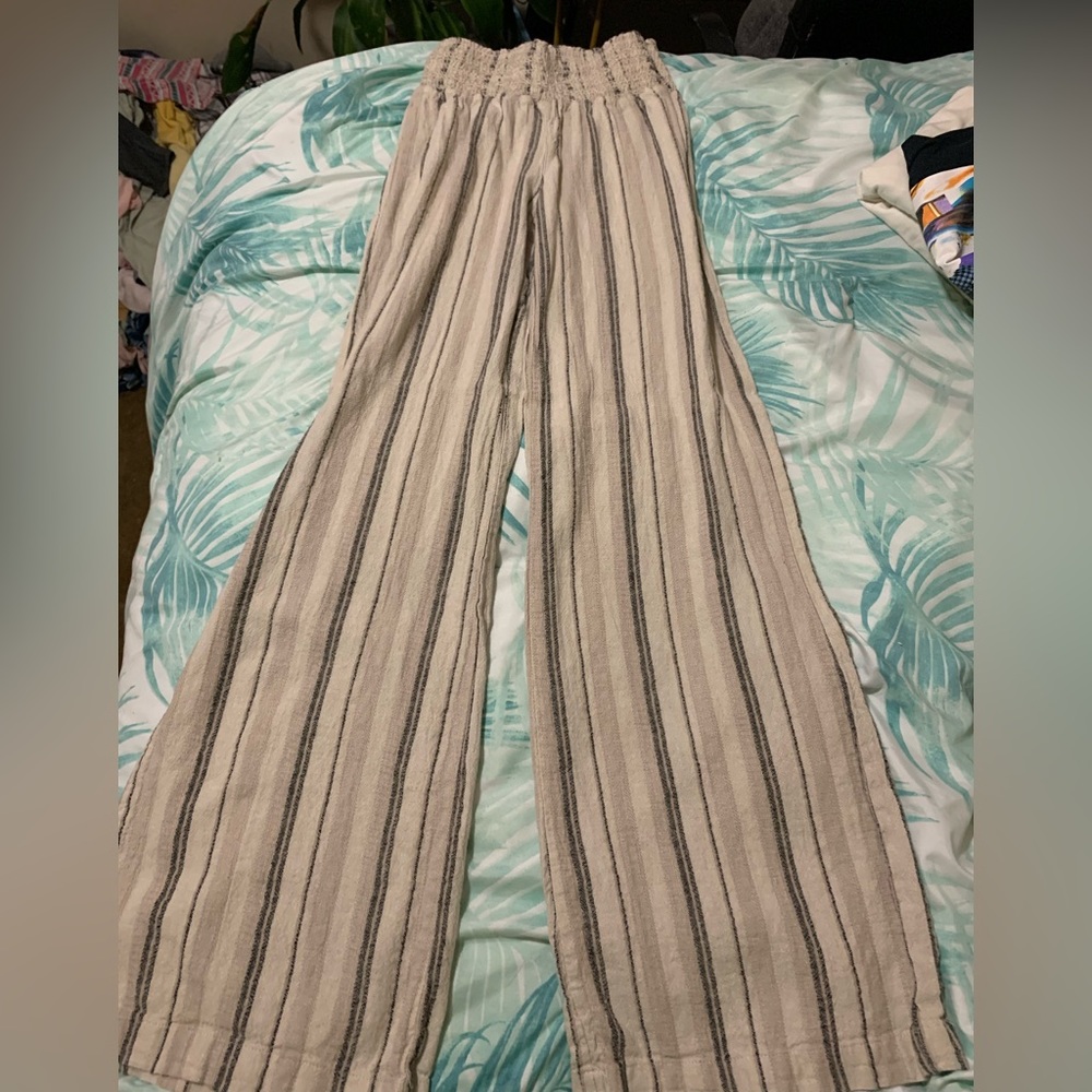 Beachy chill wide leg elastic pants